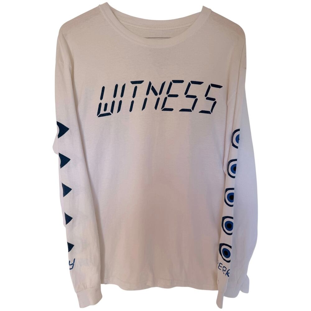 Katy Perry Witness Tour Long Sleeve Shirt Mens Large White Graphic Tee